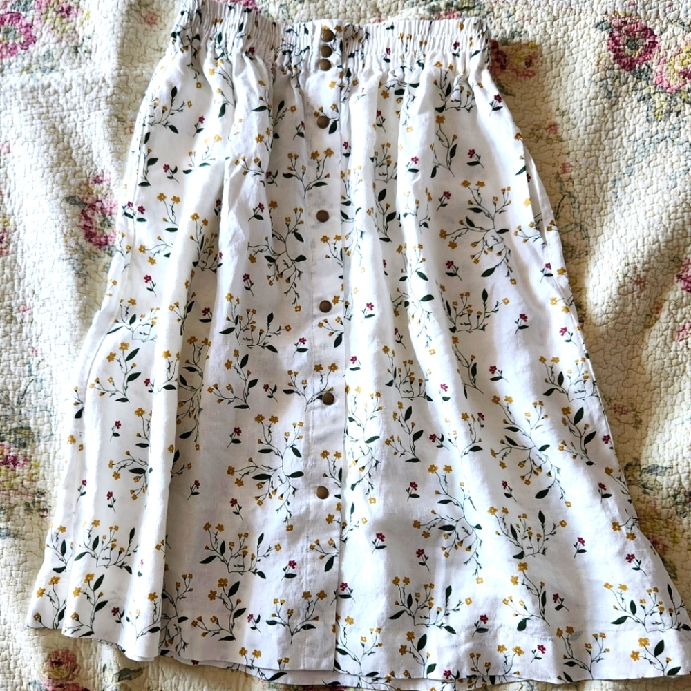 notPERFECTLINEN Sion Skirt NWOT M/L